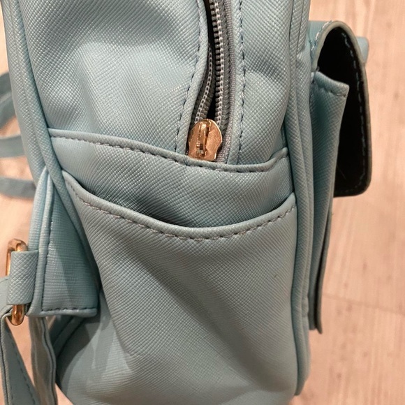 teal mini backpack - Picture 3 of 4